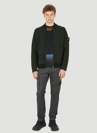 Stone Island 번짐 효과 T-셔츠 블랙 sto0150056