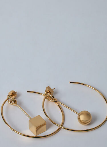Jacquemus Les Creoles Nodo 耳环 金色 jac0260042
