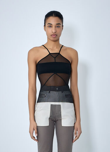 Rick Owens Sl Combo Top Black ric0264004