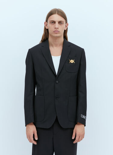 Versace 메두사 비기 싱글 브레스트 블레이저 블랙 ver0153010