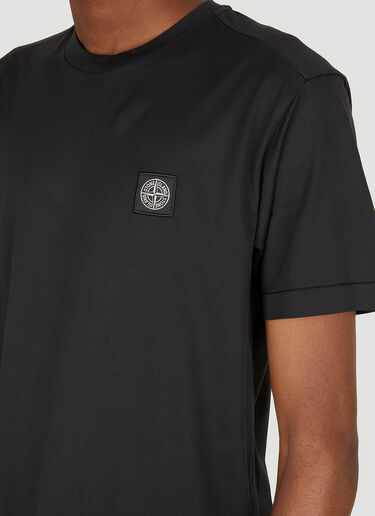 Stone Island Logo Patch T-Shirt Black sto0150048