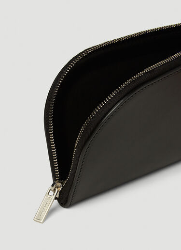 Rick Owens Zip Around Wallet Black ric0147037