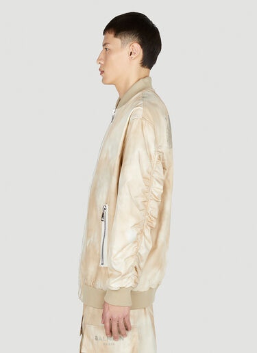 Desert Bomber Jacket Balmain Desert Bomber Jacket Beige bln0151029