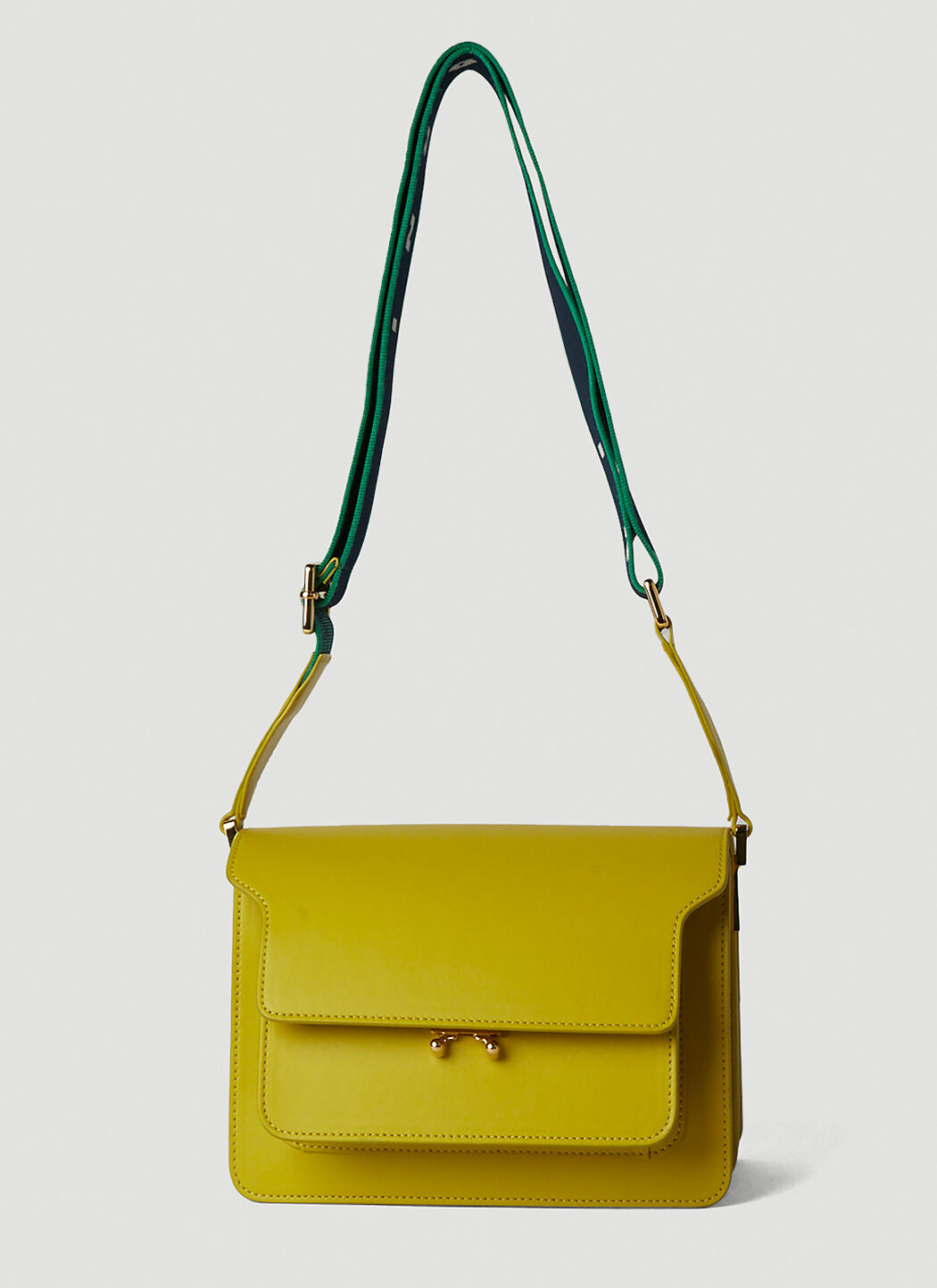 Marni trunk cheap bag green