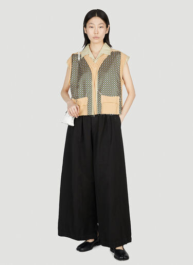 Maison Margiela Layered Sleeveless Top Orange mla0251005