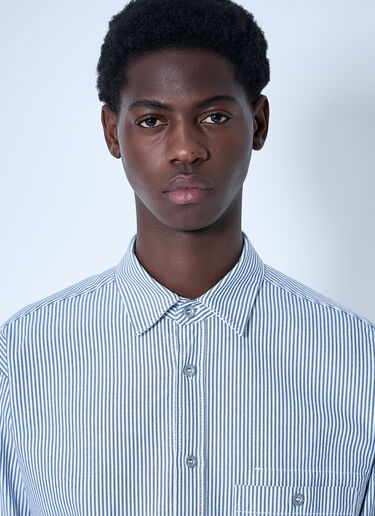 Stone Island Marina Striped Shirt Blue sto0160002
