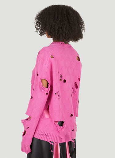 Meryll Rogge Broken Hearts Distressed Sweater Pink rog0250011