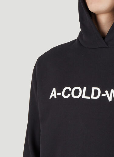 A-COLD-WALL* Logo Print Hooded Sweatshirt Black acw0147009