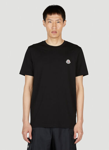Moncler Logo Patch T-Shirt Black mon0151020