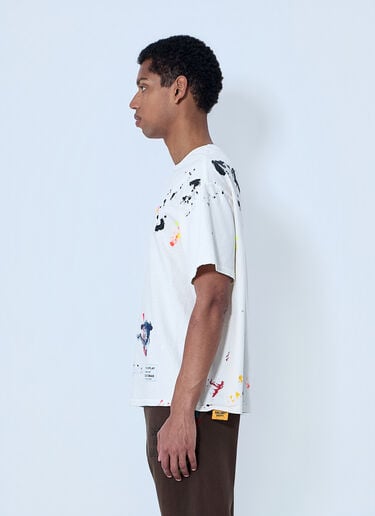 Gallery Dept. Abstract Print Cotton T-Shirt Cream gdp0164006