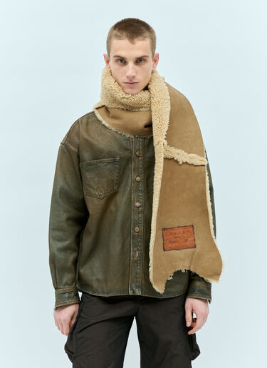 Acne Studios Shearling Scarf Camel acn0154049