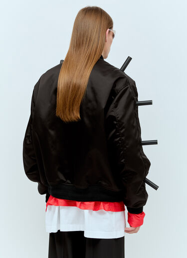 Walter Van Beirendonck Skeleton Bumper Jacket Black wlt0154004