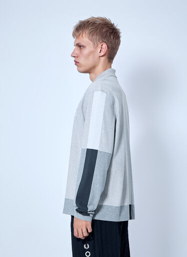 Fred Perry x Craig Green Long Sleeve Jersey Polo Shirt Grey fry0166008