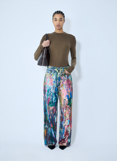Acne Studios 漆彩牛仔裤  蓝色 acn0260002