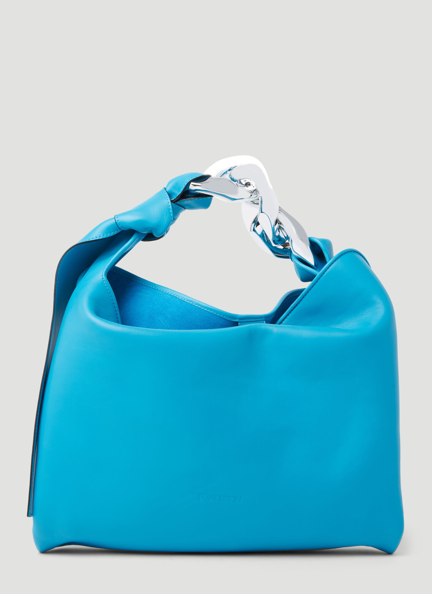 Shop Jw Anderson Chain Hobo Handbag In Blue