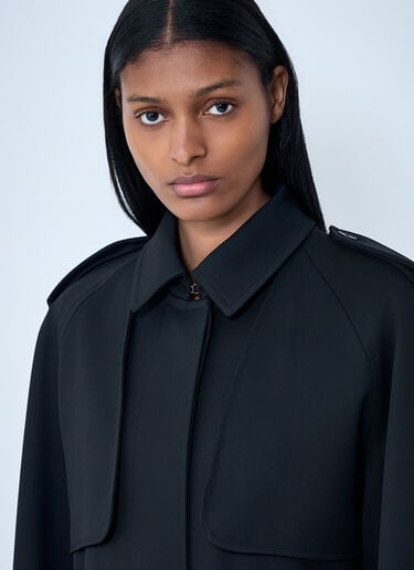 Usuaia Trench Coat The Row Usuaia Trench Coat Black row0263010