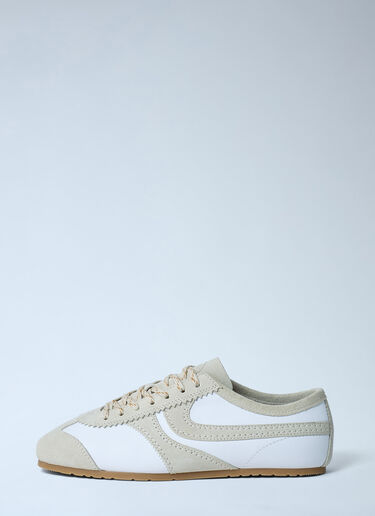 Suede Trimmed Sneakers Dries Van Noten Suede Trimmed Sneakers White dvn0262031