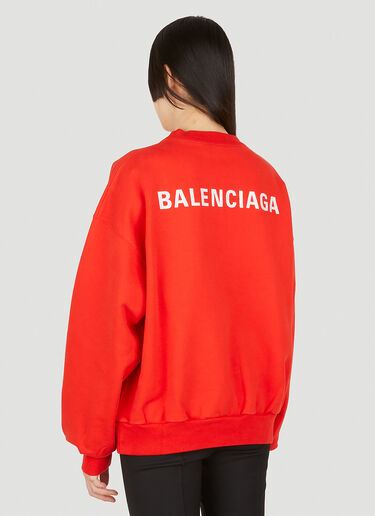 Balenciaga レギュラー クルーネック スウェットシャツ レッド bal0249101