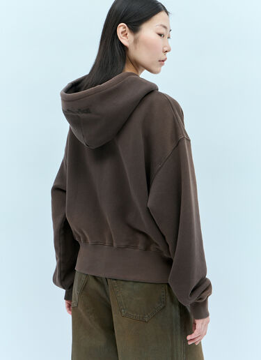Acne Studios Dyed Hooded Sweatshirt Brown acn0254029