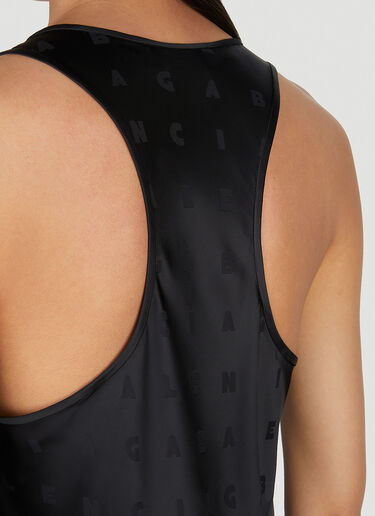 Balenciaga Racer Back Long Dress Black bal0251003