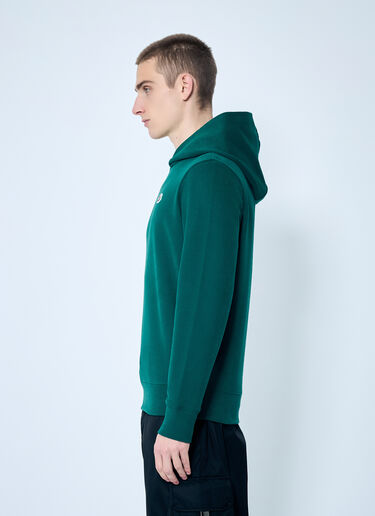 Moncler Logo Patch Hooded Sweatshirt Green mon0159005