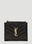 Bottega Veneta Monogram Grain De Poudre Zipped Card Case Black bov0249053