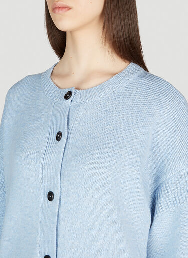 Marni Asymmetric Hem Cardigan Blue mni0253024