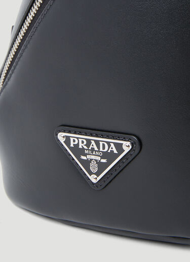 Prada Cross Leather Crossbody Bag Black pra0154014