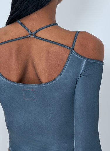 Miss Sixty x KNWLS T-Shirt Bodysuit Blue msk0263017