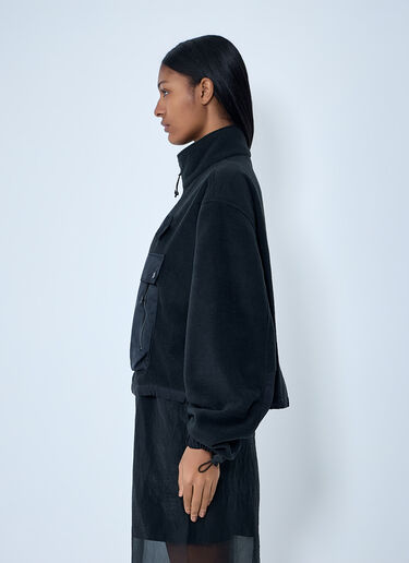 Cecilie Bahnsen High-Neck Fleece Pullover Sweatshirt Black cec0262027