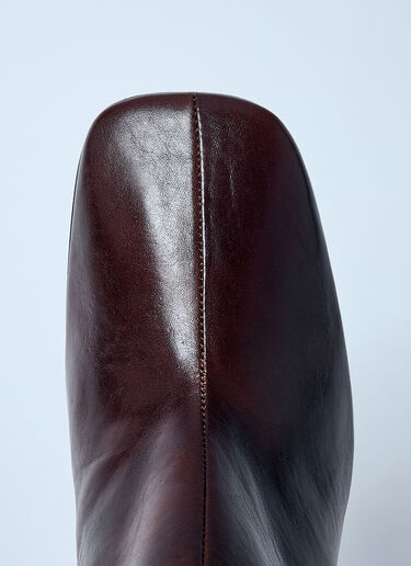 Dries Van Noten Leather Wedge Boots Brown dvn0258032