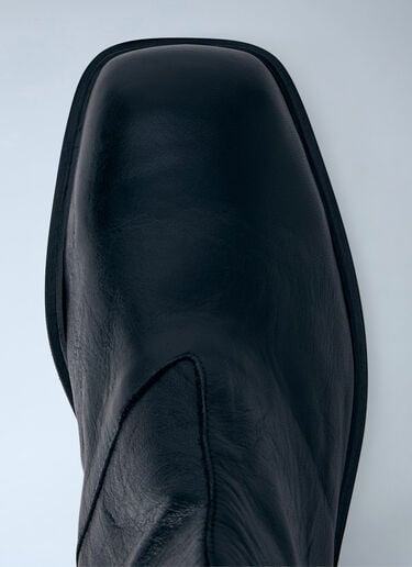 Our Legacy Daimono Zip Leather Boots Black our0164048