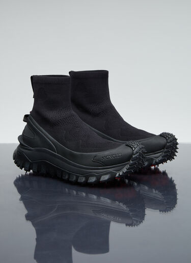 Trailgrip Knit High Top Sneakers Moncler Trailgrip Knit High Top Sneakers Black mon0255045