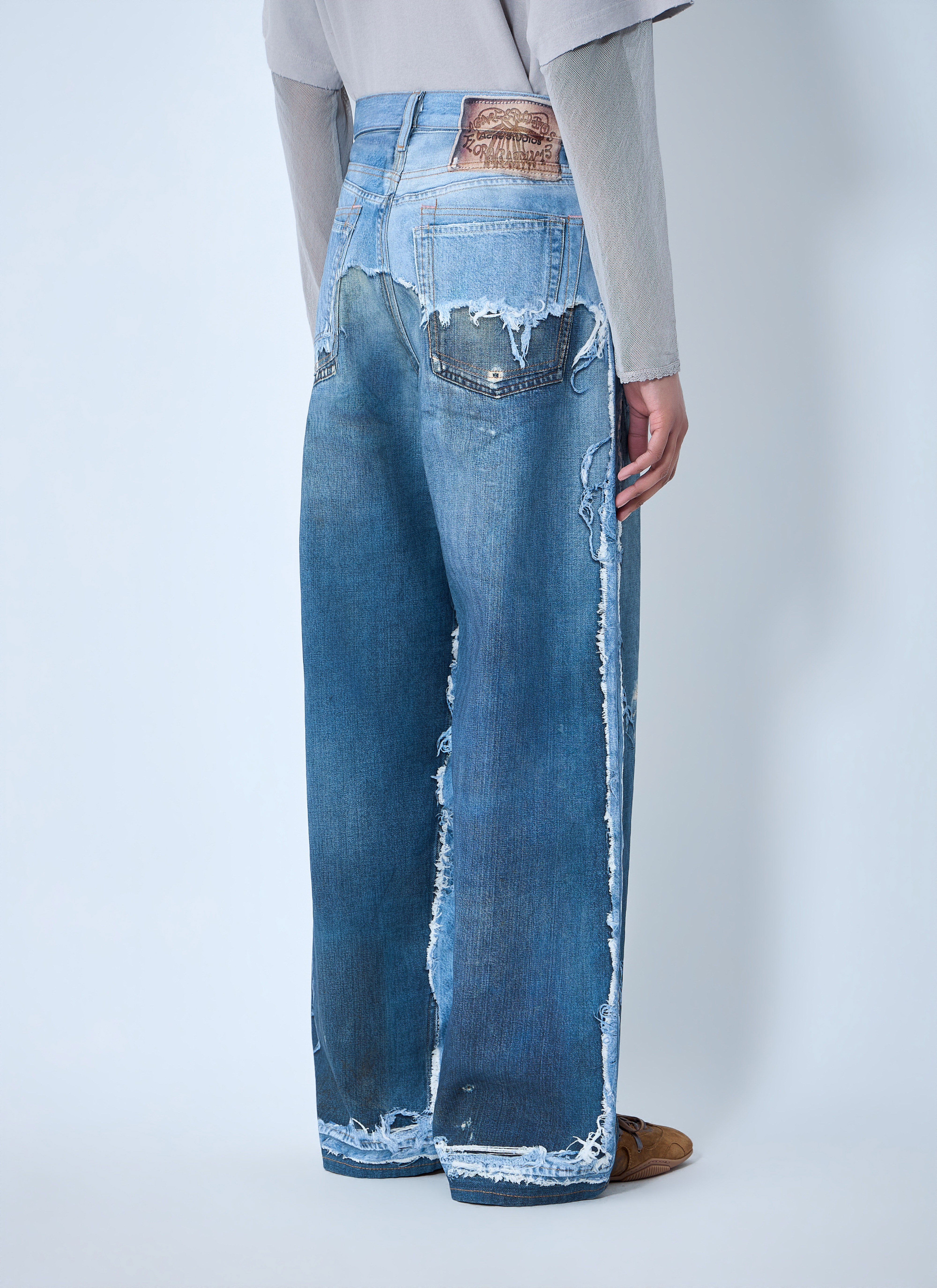 Acne Studios Women's' Trompe-L'Oeil Jeans in Blue | LN-CC®