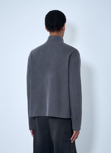 Our Legacy Shrunken Zip-Up Sweatshirt Grey our0164019