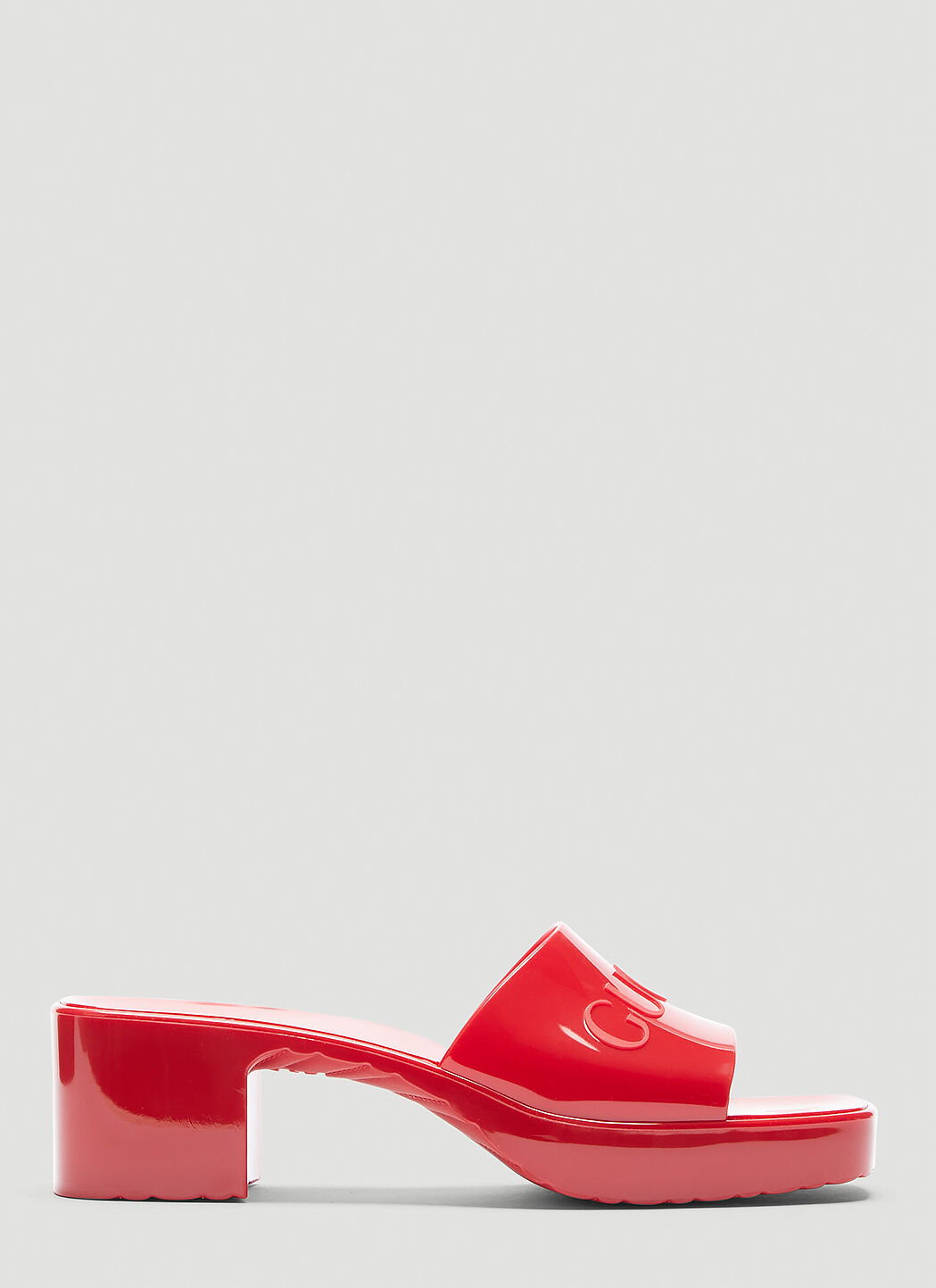 Gucci red mules hotsell