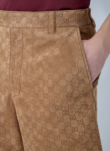 Gucci GG 엠보싱 스웨이드 쇼츠  베이지 guc0159039