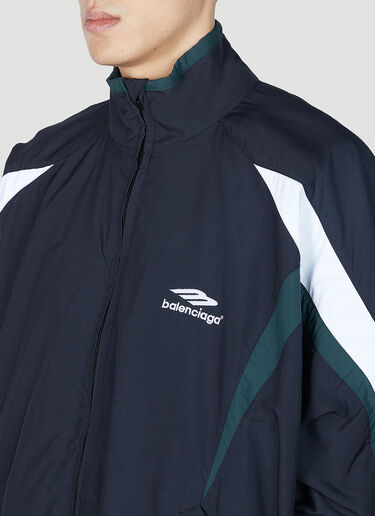 Balenciaga Logo Embroidery Track Jacket Navy bal0151015
