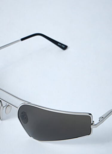 Rick Owens Stainless Steel Sunglasses Grey ric0359007