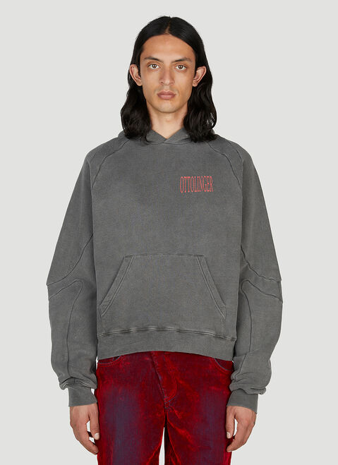 Ottolinger x Brook Hsu Multiline Hooded Sweatshirt Beige ott0150002