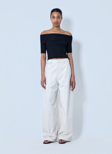 Lemaire Short Sleeve Twisted Top Black lem0264010