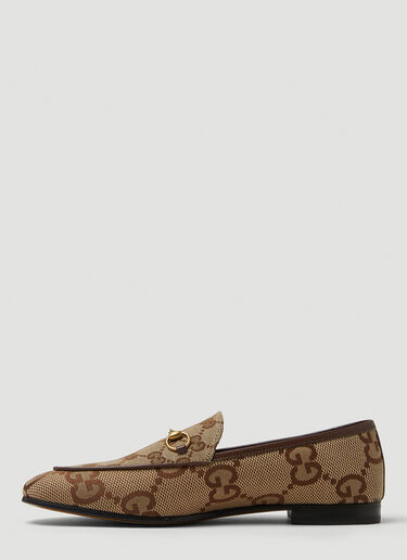 Gucci GG Horsebit Loafers Beige guc0250097