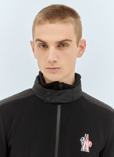 Moncler Grenoble Fleece Cardigan Black mog0158007