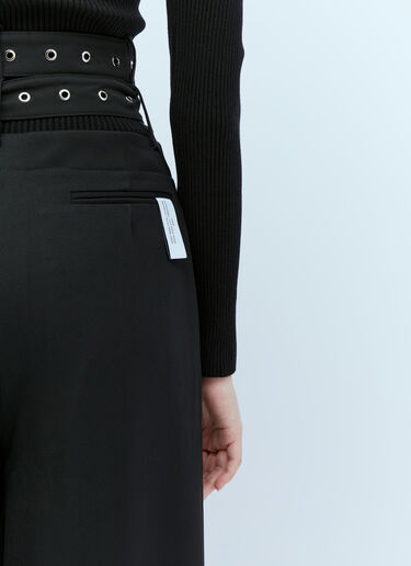 Rokh Double-Belt Tailored Pants Black rok0254006