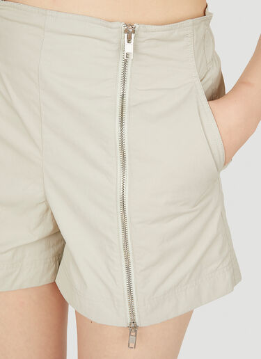 Helmut Lang Zip Front Shorts Beige hlm0249013
