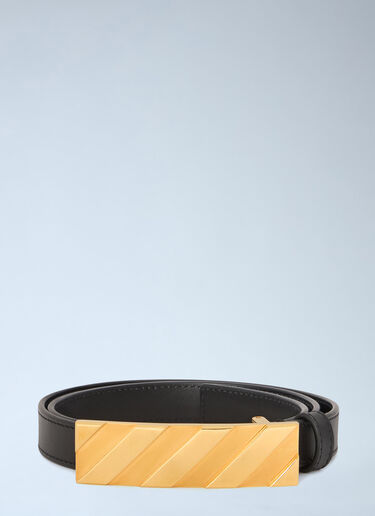 LN-CC® - Off-White: Diagonal Belt 25Mm - Black Off-White Diagonal Belt 25Mm Black ofw0264310