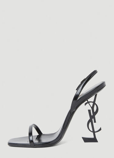 Saint Laurent Opyum Slingback High Heel Sandals Black sla0253055