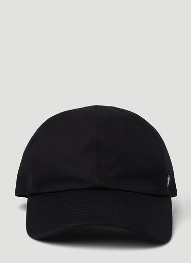 TOTEME Logo 贴饰棒球帽 黑色 tot0251012