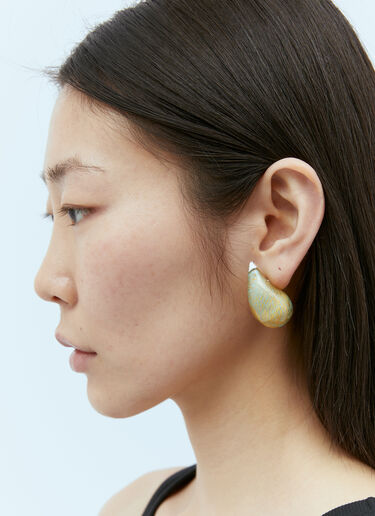 Bottega Veneta Drop Glass Earrings Green bov0255045