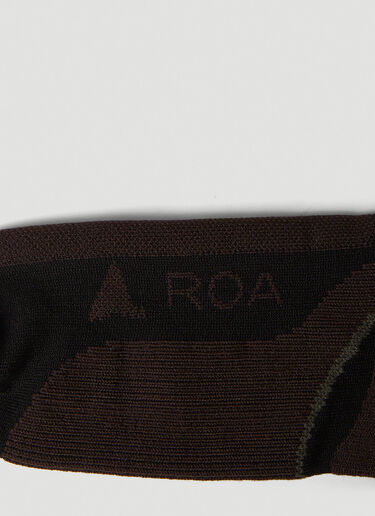 ROA インターシャロゴ ソックス ブラック roa0150022